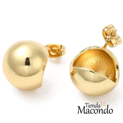 AROS CHUNKY BOLITA ENCHAPADOS (1 PAR) - comprar online