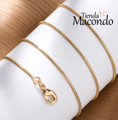 COLLAR SERPIENTE CON EXTENSOR ENCHAPADA en internet