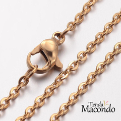 COLLAR ACERO DORADO LUCI en internet