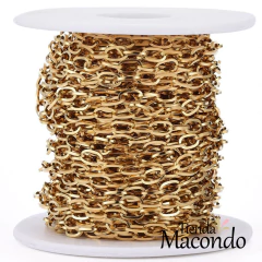 CADENA ACERO DORADO BELEN (1 METRO) - comprar online