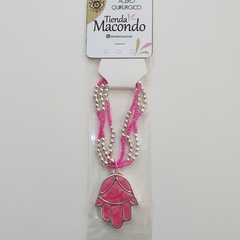 Pulsera Mano Rosa