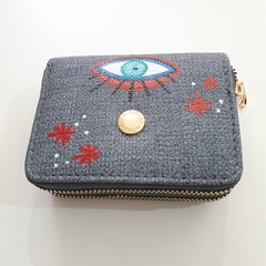 Billetera doble Ojos Azulino