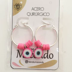 Aros de Acero Q + Ojitos Fimo Surtidos en internet
