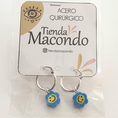 Aros de Acero Q + Flor Fimo Surtidos en internet