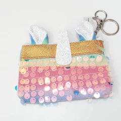 Llavero Monedero Unicornio Arco Iris - comprar online