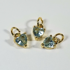 CORAZON 4 ENCHAPADO CUBIC ZIRCONIA CIELO - comprar online