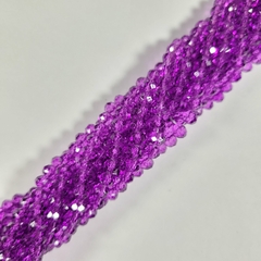 CRISTAL DE ROCA FACETADO 6 (1 TIRA) Morado