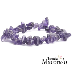 CONJUNTO ESCALLAS AMATISTA (PULSERA Y AROS) (1 CONJUNTO) - tienda online