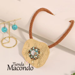 CONJUNTO COLLAR BOHO Y AROS (COLLAR Y AROS) (1 CONJUNTO) - comprar online