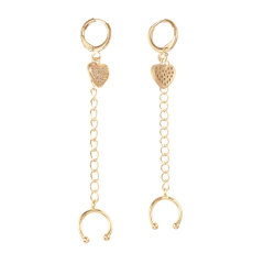 BRISURA CORAZON HELIX ENCHAPADA (1 UNIDAD) - comprar online