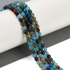 TIRA AGATA FACETADA MEDITERRANEO 4 mm (1 Tira)