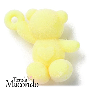 OSITO TERCIOPELO ACRILICO AMARILLO (1 UNIDAD) - comprar online