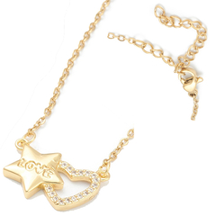 COLLAR ACERO AMOR ESTRAS