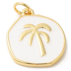 CHAPITA ENCHAPADA PALMERA ESMALTADA (Blanco)