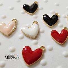 CORAZON GRANDE ESMALTADO BLANCO (1 UNIDAD) - comprar online
