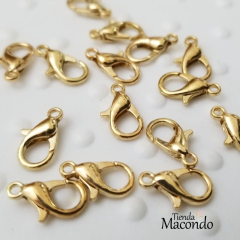 MOSQUETON 10 Dorado (10 Unidades)