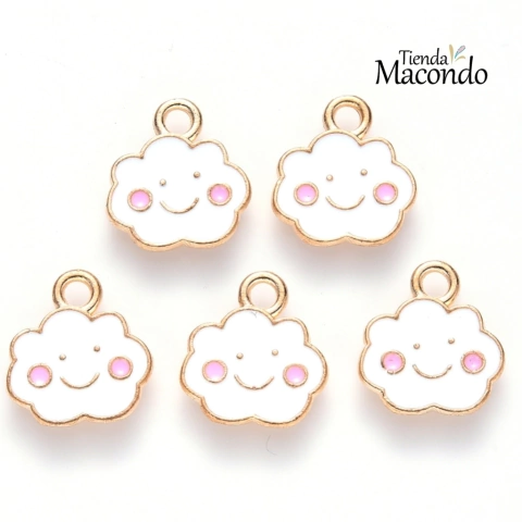 4 NUBES ESMALTADA (4 UNIDADES)