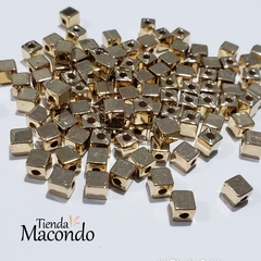 DIJE PASANTE CUBO DORADO (10 grs)