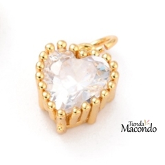 CORAZON 1 ENCHAPADO ZIRCONIA TRASLUCIDO