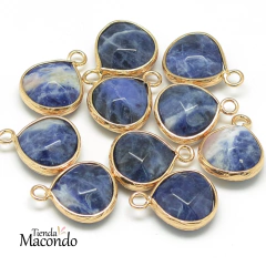 GOTITA PIEDRA SODALITA FACETADO AZUL DE PRUSIA (1 UNIDAD)