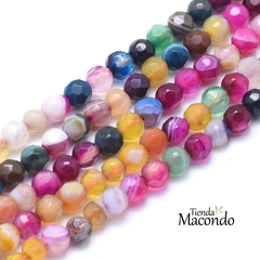 TIRA AGATA FACETADA 6 MULTICOLOR (1 Tira)
