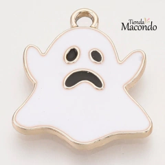 FANTASMA BLANCO ESMALTADO DORADO (1 UNIDAD)