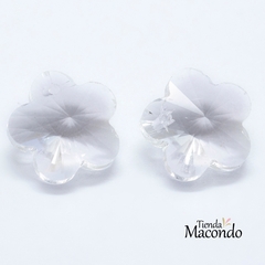 FLOR CRISTAL FACETADO TRALUCIDO (1 UNIDAD)