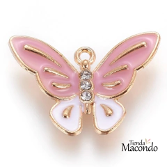 MARIPOSA XL ESMALTADA CON ESTRAS (1 UNIDAD)