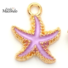 ESTRELLA DE MAR ESMALTADA LILA (1 UNIDAD)