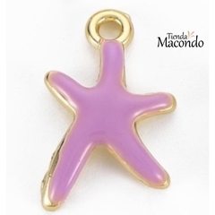 ESTRELLA MAR ESMALTADA LILA (1 UNIDAD)