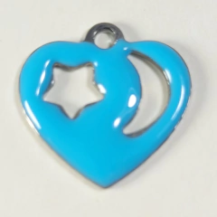 Imagen de CORAZON NOCHE ACERO MAS ESMALTE
