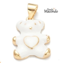 OSITO ENCHAPADO ESMALTADO BLANCO (1 UNIDAD)