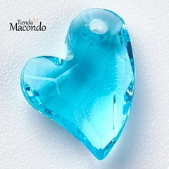 Imagen de CORAZONES FACETADOS ACRILICO TRANSPARENTE