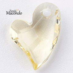 CORAZONES FACETADOS ACRILICO TRANSPARENTE