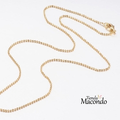 COLLAR BOLITAS CARMELA CON CIERRE ENCHAPADA - comprar online