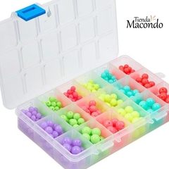 PERLAS ACRILICO FLUORESCENTES (1 CAJA) - Tienda Macondo