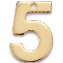 NUMERO ACERO DORADO