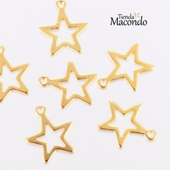 ESTRELLITA CONTORNO ACERO DORADO (1 unidad)