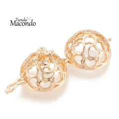 COLGANTE LLAMADOR DE ANGELES CORAZONES DORADO - comprar online