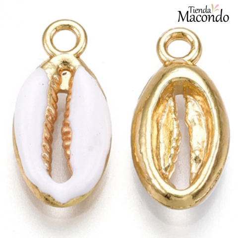 4 BUZIOS ESMALTADO BLANCO (4 UNIDADES)