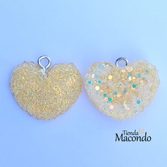 Imagen de CORAZON PAILLETTE RESINA (1 UNIDAD)
