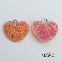 CORAZON PAILLETTE RESINA (1 UNIDAD) - comprar online