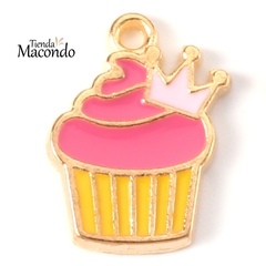 CUPCAKE CORONA FUCSIA (1 UNIDAD)