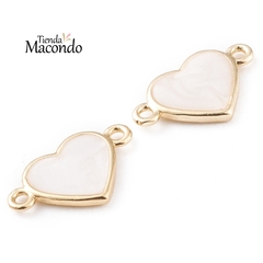 CORAZON ENCHAPADO CON ESMALTE (1 UNIDAD)