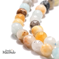 TIRA AMAZONITA NATURAL FACETADA 4 mm (1 Tira) - comprar online
