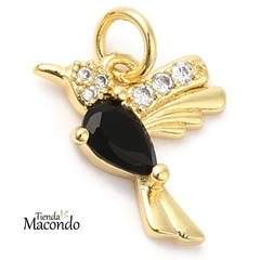 COLIBRI ENCHAPADO CIRCONIA NEGRO