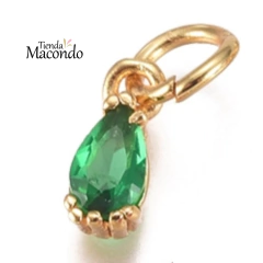 GOTITA ENCHAPADA CIRCONIA VERDE