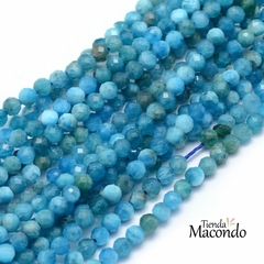 TIRA APATITA NATURAL FACETADAS 2 mm (1 Tira)