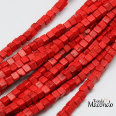 CUBOS TURQUESA SINTETICA ROJO 4X4 (1 Tira)