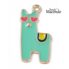 LLAMITA ESMALTADA CIAN (1 UNIDAD)